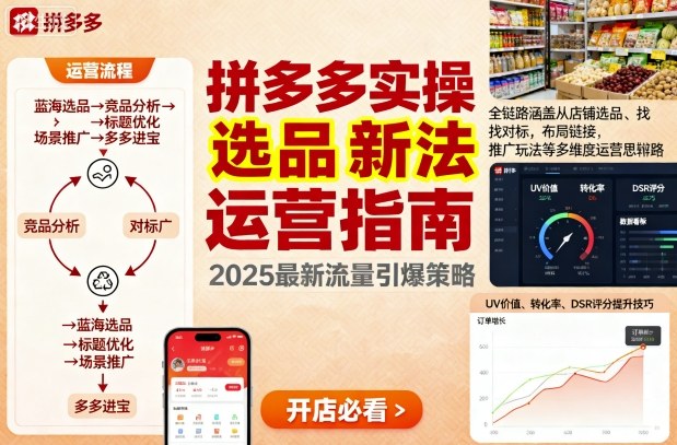 王校长9月12拼多多实操新玩法,全链路涵盖从店铺选品、找对标,布局链接,推广玩法等多维度运营思路(更新)-云享网创