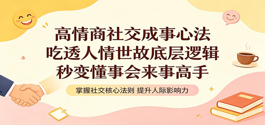高情商社交成事心法：吃透人情世故底层逻辑，秒变懂事会来事高手-云享网创