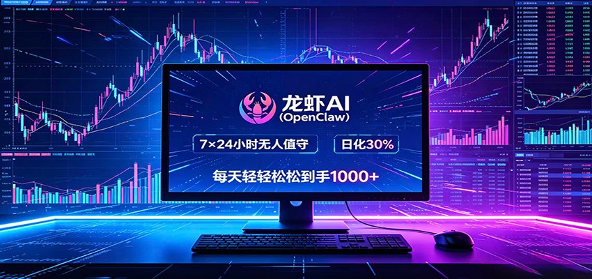 龙虾AI(OpenClaw)全自动挂机，智能操控电脑高效执行任务，每天轻松到手四位数-云享网创