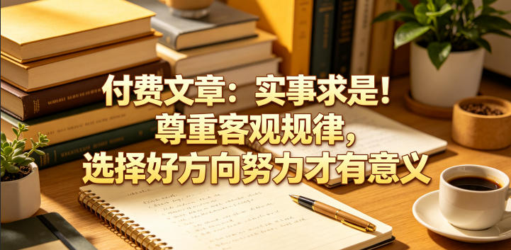 付费文章：实事求是！尊重客观规律，选择好方向努力才有意义-云享网创