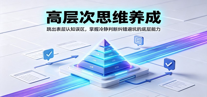 高层次思维养成:跳出表层认知误区,掌握冷静判断纠错避坑的底层能力-云享网创