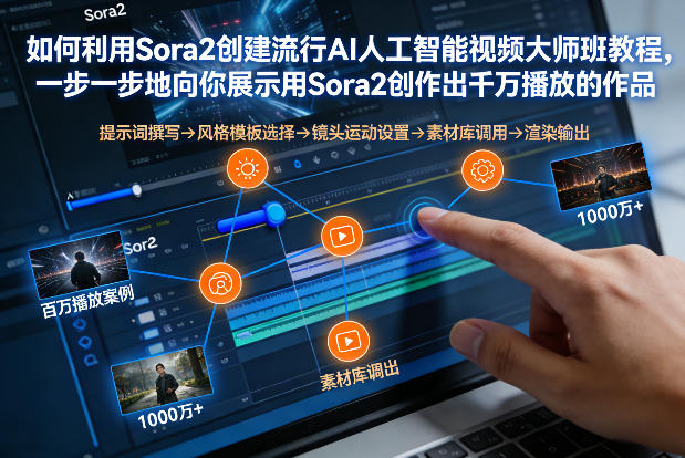 如何利用Sora2创建流行AI人工智能视频大师班，一步一步地向你展示用Sora2创作出千万播放的作品-云享网创