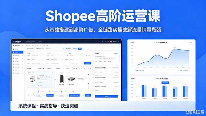 Shopee高阶运营课-2026年5月更新，从基础搭建到高阶广告，全链路实操破解流量销量瓶颈-云享网创