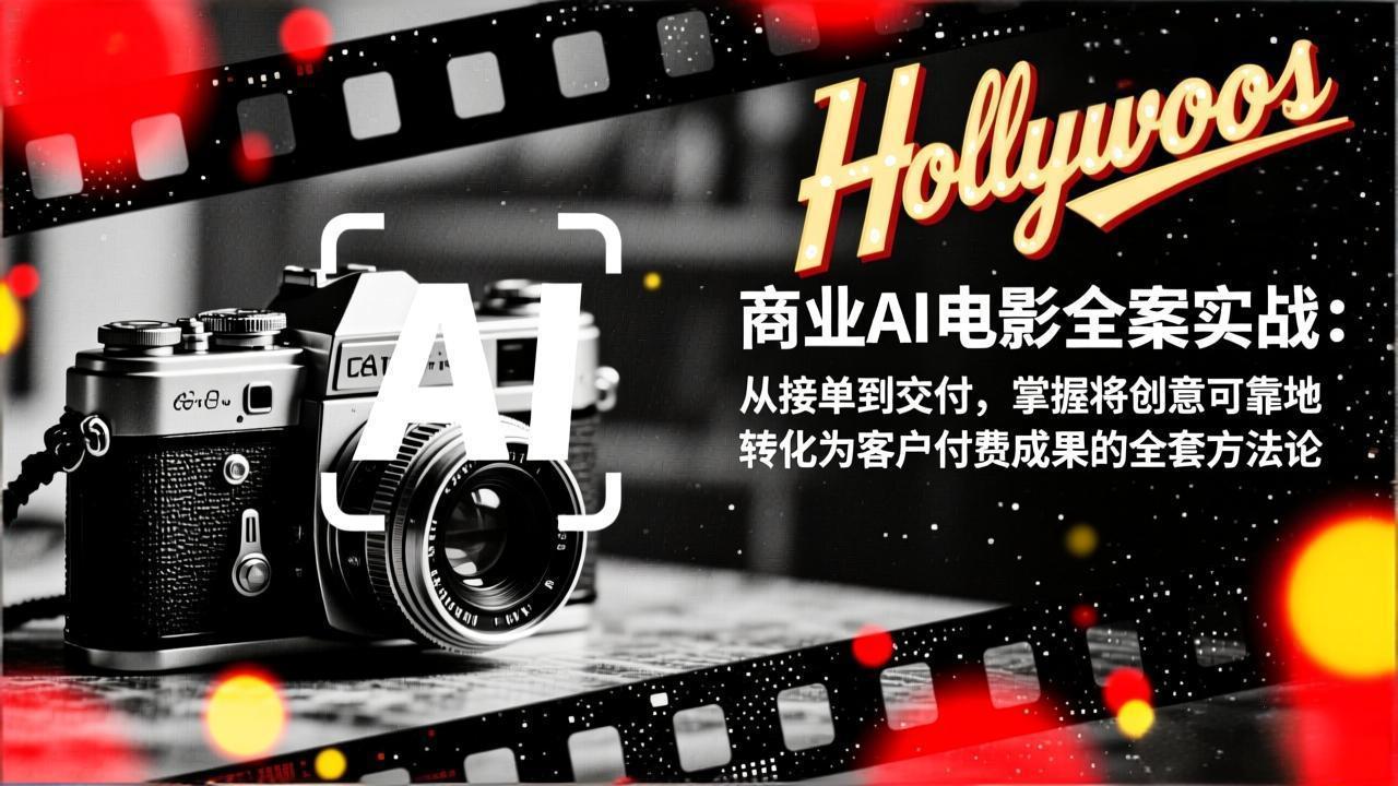 商业AI电影全案实战：从接单到交付，掌握将创意可靠地转化为客户付费成果的全套方法论-云享网创