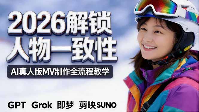 2026独创解锁人物一致性:AI真人版MV制作,不讲空话,不拼概念,全流程实操-云享网创