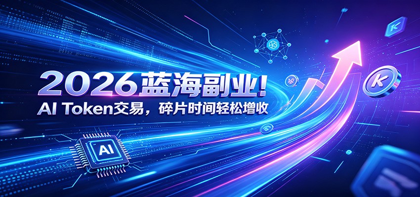 2026蓝海副业！AI Token交易，碎片时间轻松增收-云享网创