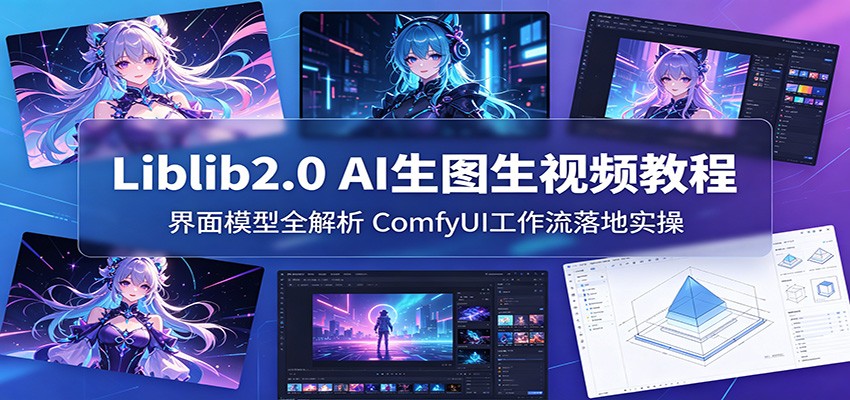 Liblib2.0 AI生图生视频教程：界面模型全解析，ComfyUI工作流落地实操-云享网创