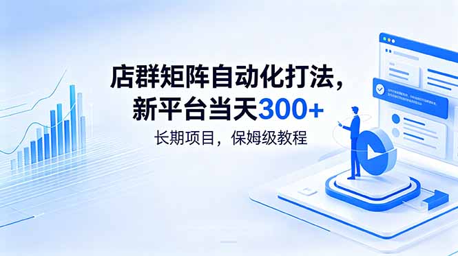 店群矩阵自动化打法，新平台当天300+，长期项目，保姆级教程-云享网创