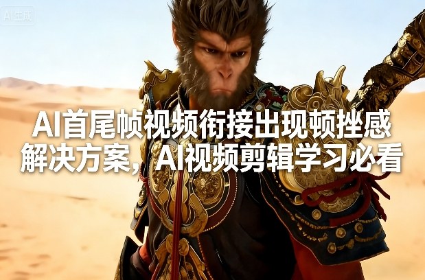 AI首尾帧视频衔接出现顿挫感解决方案，AI视频剪辑学习必看-云享网创