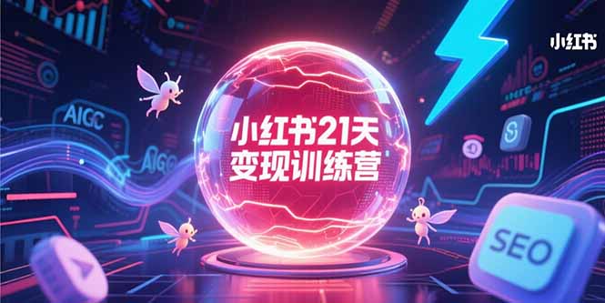 小红书21天变现训练营，AIGC工具高效应用，SEO优化核心技巧-云享网创