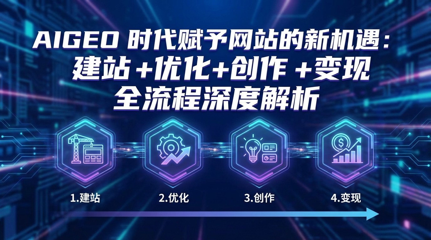 AIGEO+时代赋予网站的新机遇：建站+优化+创作+变现+全流程深度解析-云享网创