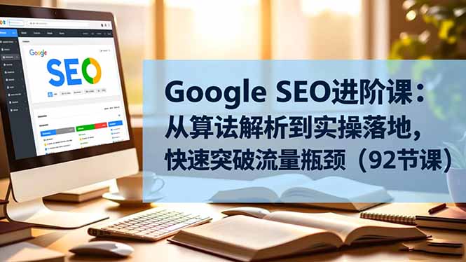 Google SEO进阶课:从算法解析到实操落地,快速突破流量瓶颈(92节课-云享网创