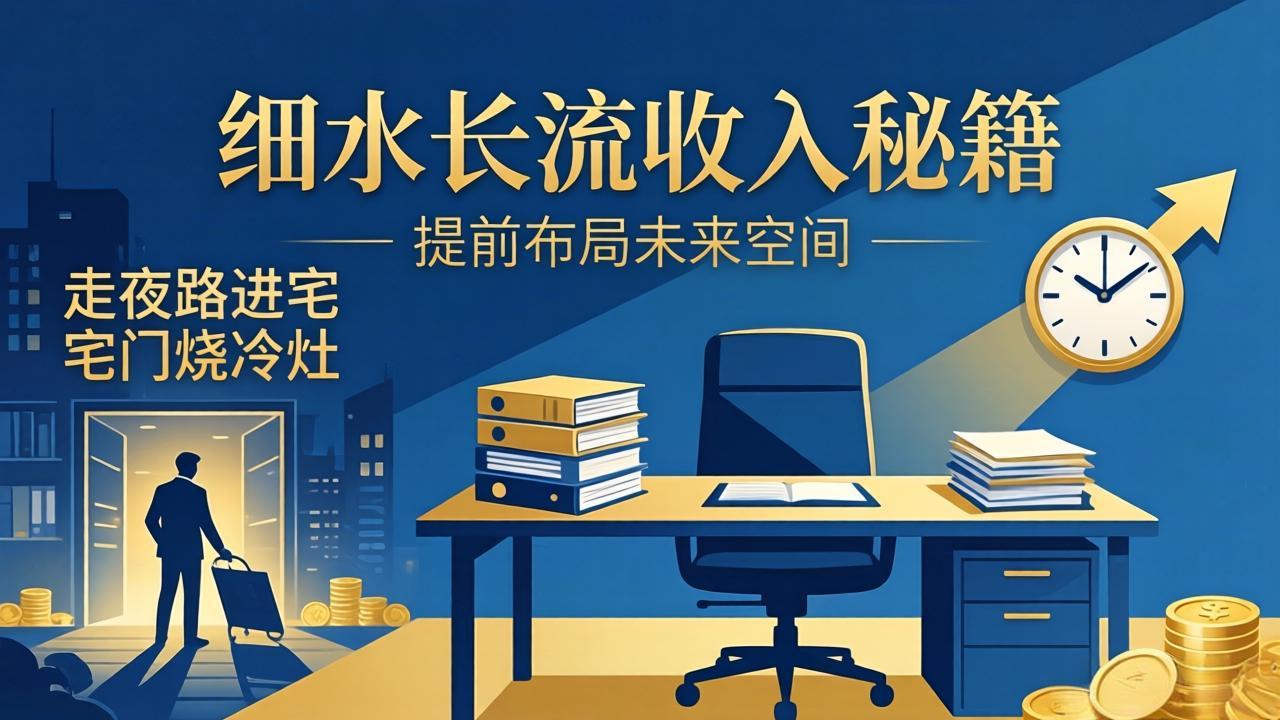 某付费文章：细水长流收入秘籍：走夜路进宅门烧冷灶，提前布局未来空间-云享网创