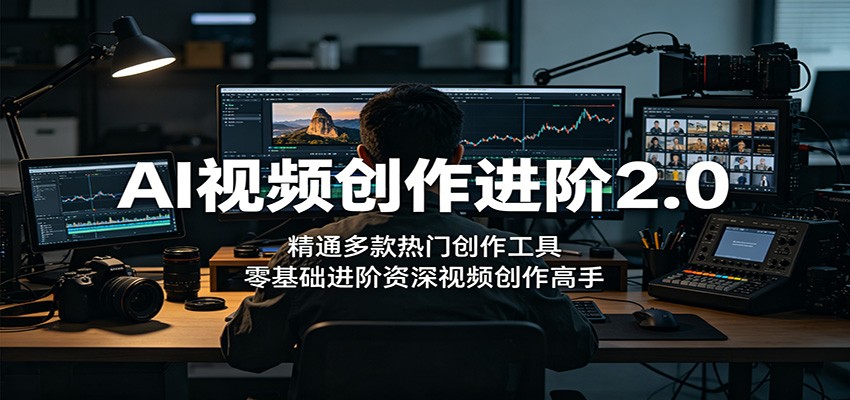 AI视频创作进阶2.0：精通多款热门创作工具，零基础进阶资深视频创作高手-云享网创