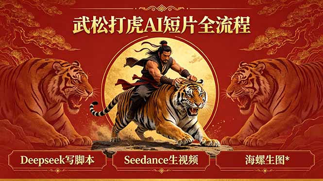 武松打虎AI短片全流程:Deepseek写脚本+Seedance生视频+海螺生图-云享网创