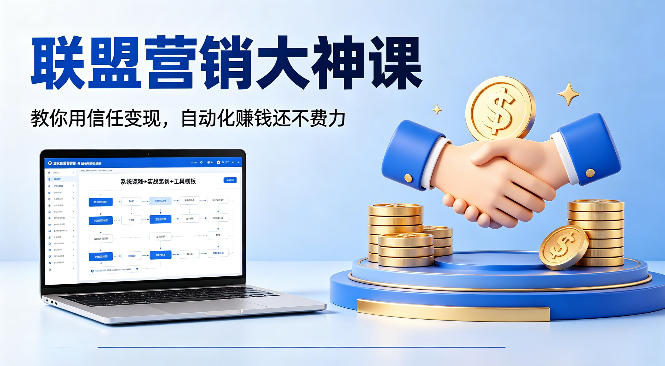 联盟营销大神课，教你用信任变现，自动化賺钱还不费力【原创双语字幕】-云享网创