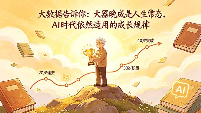 付费文章：大数据告诉你：大器晚成是人生常态，AI 时代依然适用的成长规律-云享网创