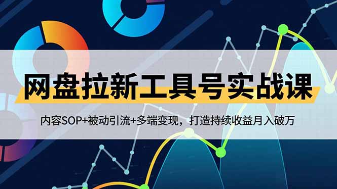 网盘拉新工具号实战课,内容SOP+被动引流+多端变现,打造持续收益月入破万-云享网创