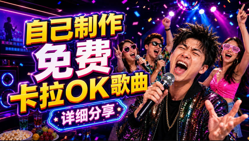 零基础AI制作免费卡拉OK视频教程，从歌曲生成、音轨分离到字幕制作、视频导出，手把手教学-云享网创