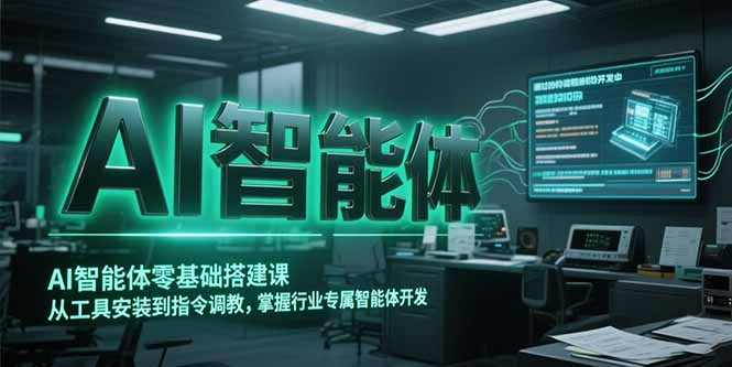 AI智能体零基础搭建课，从工具安装到指令调教，掌握行业专属智能体开发…-云享网创