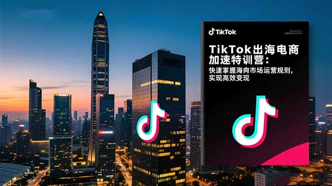 TikTok出海电商加速特训营-更新：快速掌握海外市场运营规则，实现高效变现-云享网创