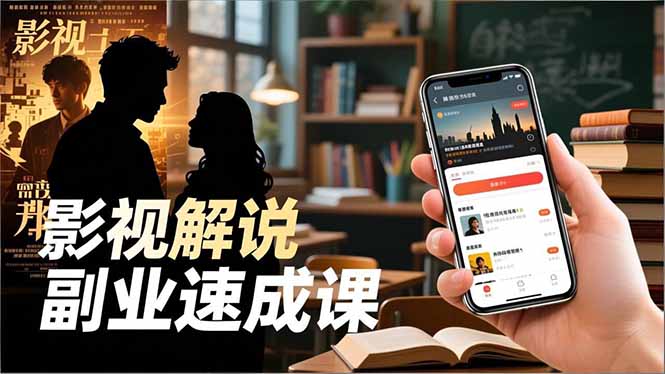Tk影视解说副业速成课,软件安装、全流程实操、爆款预设,新手两周变现-云享网创