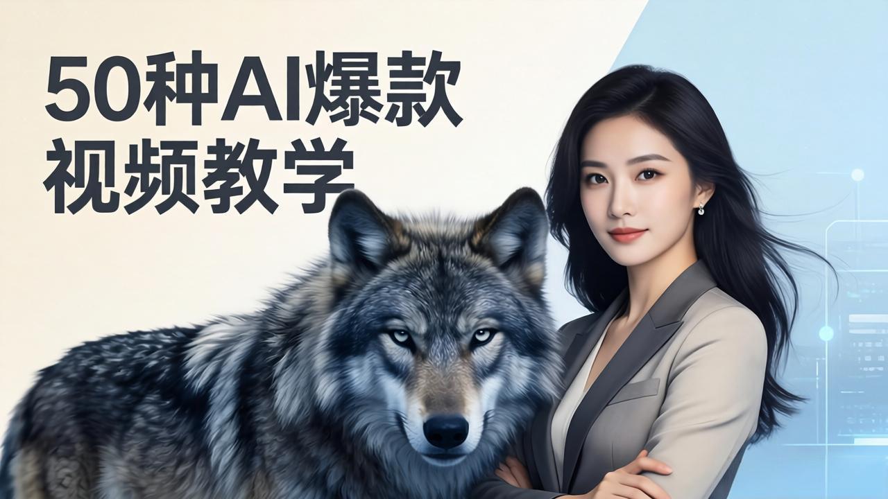 50种AI爆款视频教学：影视级古诗词+治愈萌宠+山海经蛟龙，高阶宝典商业落地-云享网创