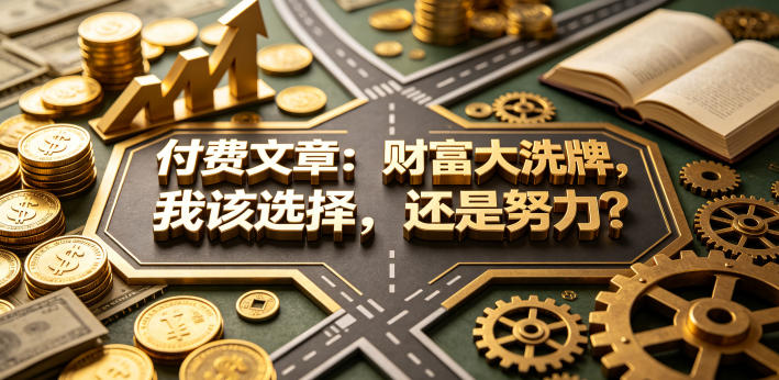付费文章：财富大洗牌，我该选择，还是努力？-云享网创