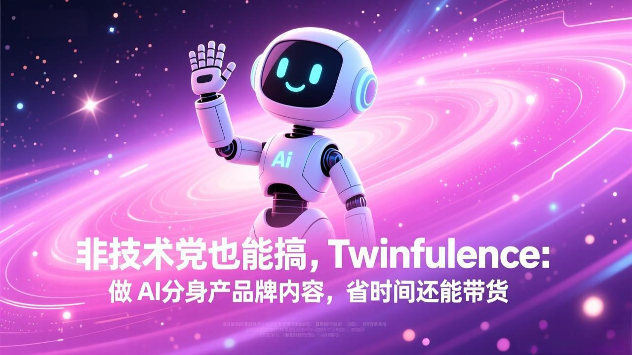 非技术党也能搞!Twinfluence:做 AI 分身产品牌内容,省时间还能带货-云享网创