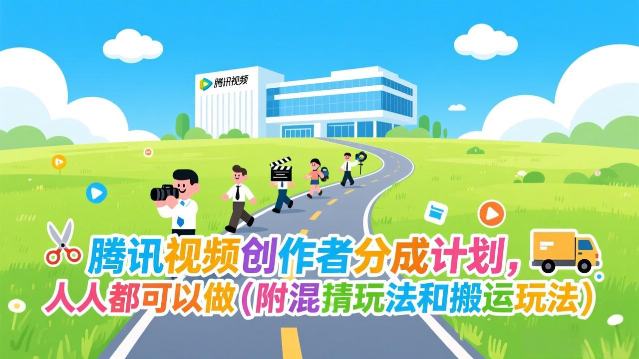 腾讯视频创作者分成计划，人人都可以做(附混剪玩法和搬运玩法-云享网创