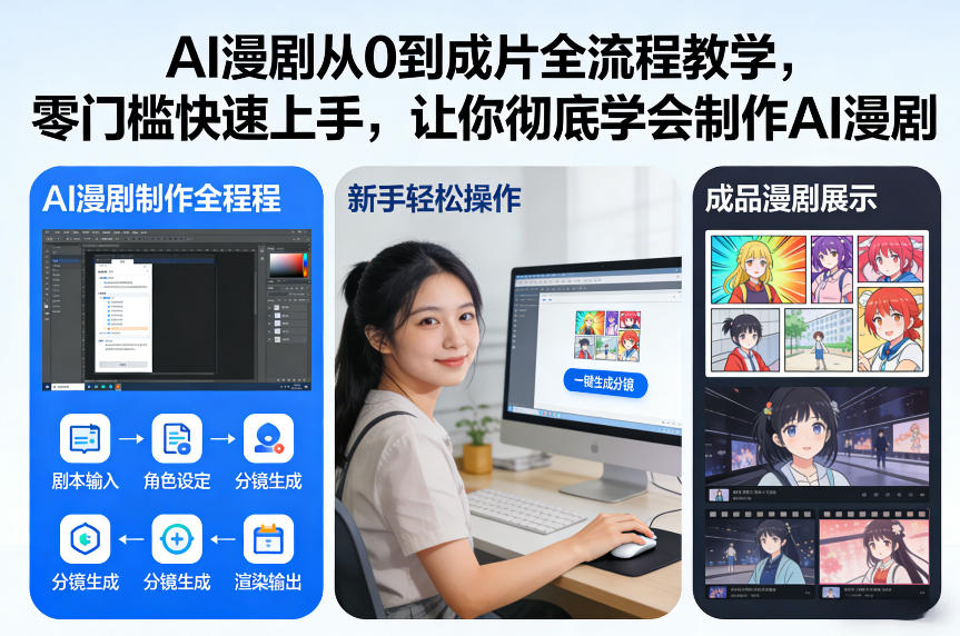 AI漫剧从0到成片全流程教学，零门槛快速上手，让你彻底学会制作AI漫剧【保姆级教程】-云享网创