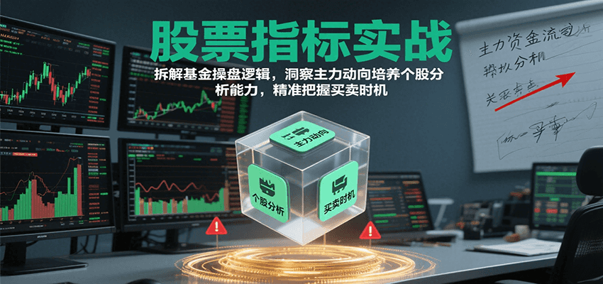 股票指标实战,基金操盘逻辑拆解,洞察主力动向培养个股分析能力把握买卖时机(更新)-云享网创