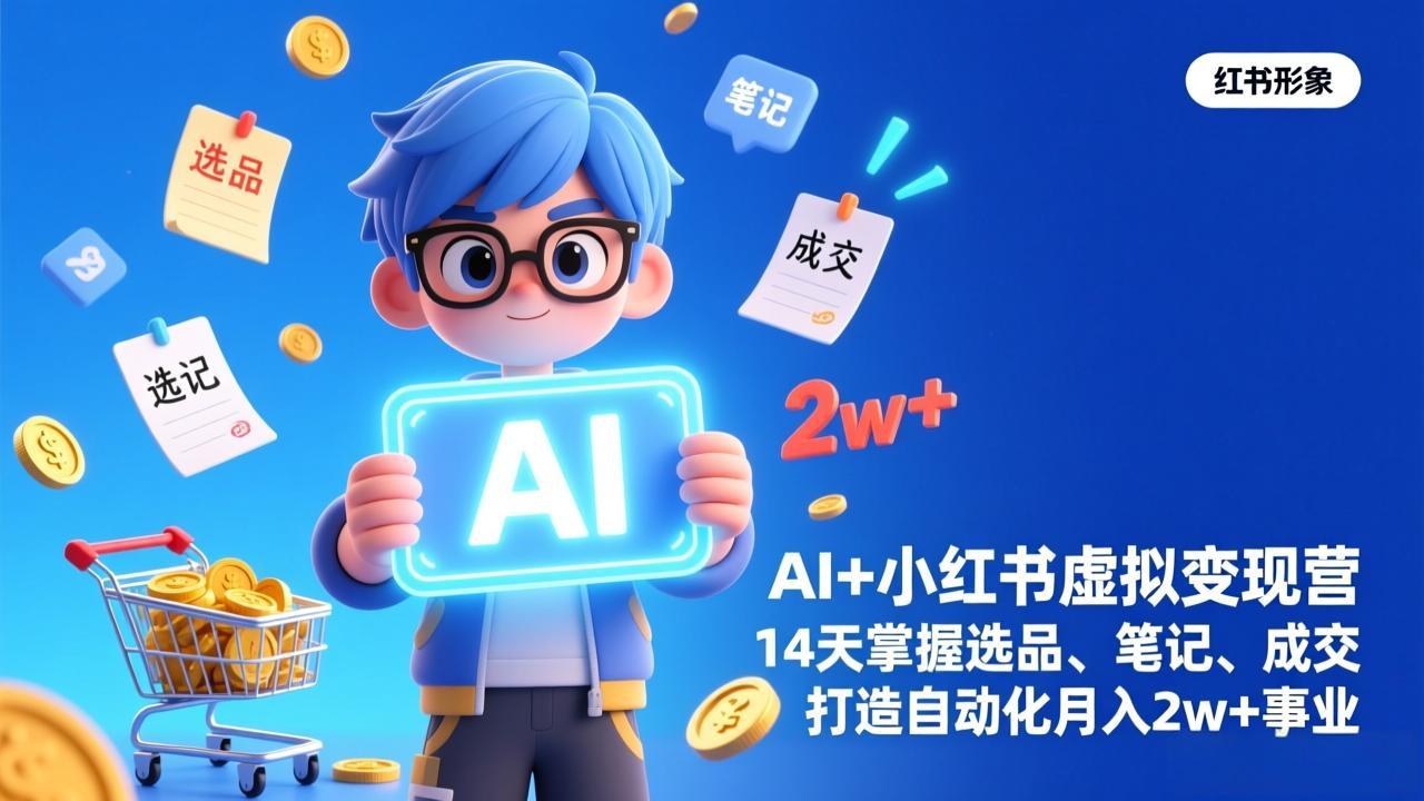 AI+小红书虚拟变现营(完结-云享网创