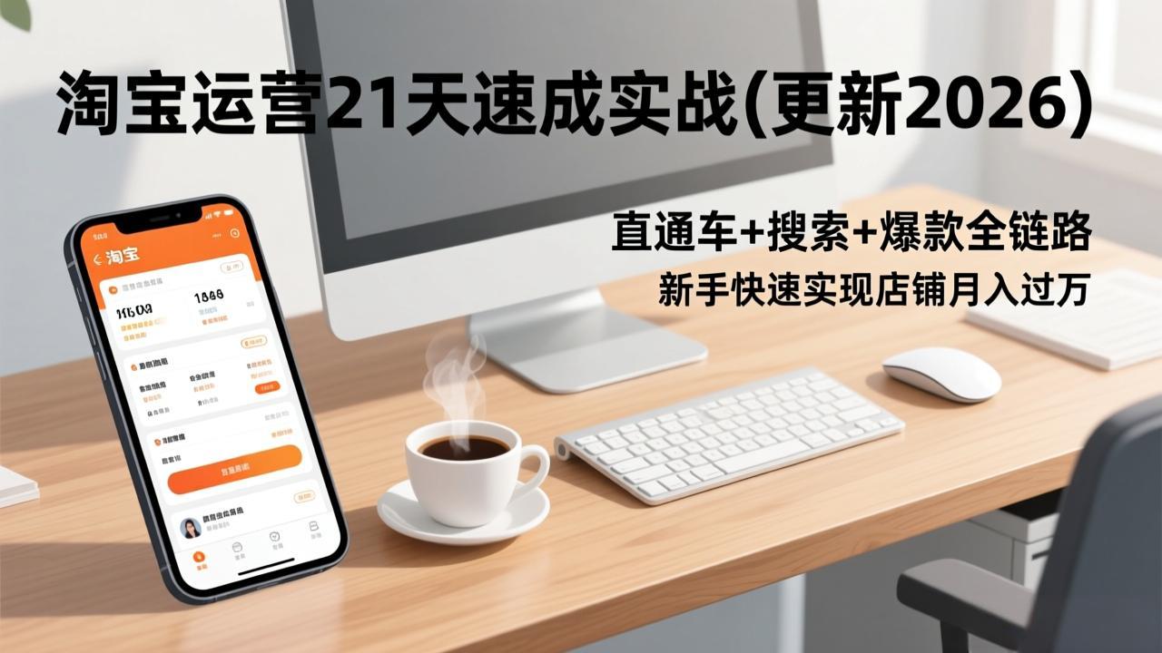 淘宝运营21天速成实战(更新2026-云享网创