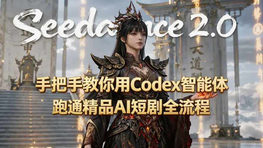 手把手教你用Seedance2.0+Codex智能体跑通精品AI短剧全流程(附3种skill技能-云享网创