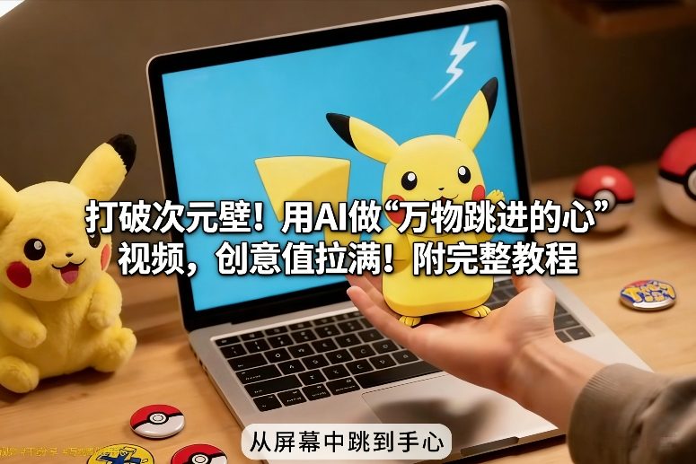 打破次元壁！用AI做【万物跳进手心】视频，创意值拉满！附完整教程-云享网创