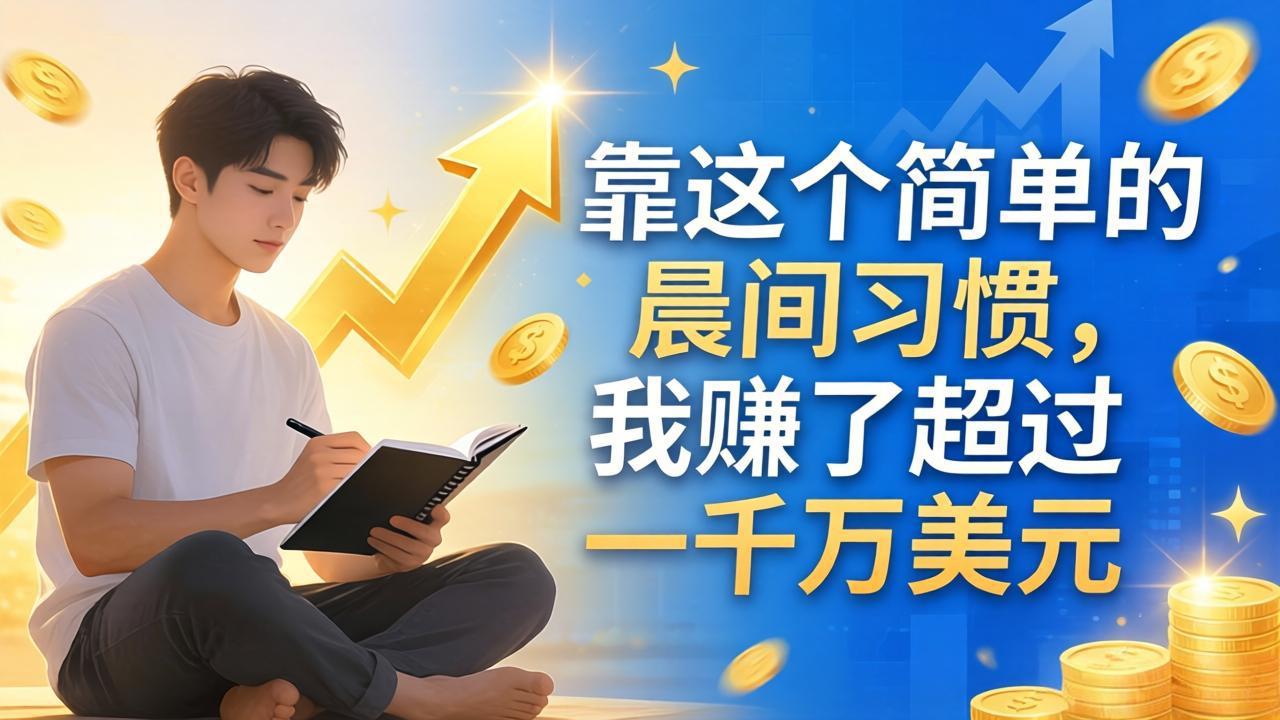 付费文章：靠这个简单的晨间习惯，我赚了超过一千万美元-云享网创