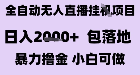 最新全自动抖音无人直播挂G项目，日入2k+ 包落地暴力撸金，小白可做【揭秘】-云享网创