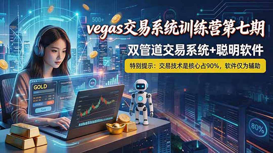 【海外美金AI搬砖】Vegas交易技术+聪明软件， 黄金期货日赚50-1000U， 长期稳定，小白轻松上手-云享网创