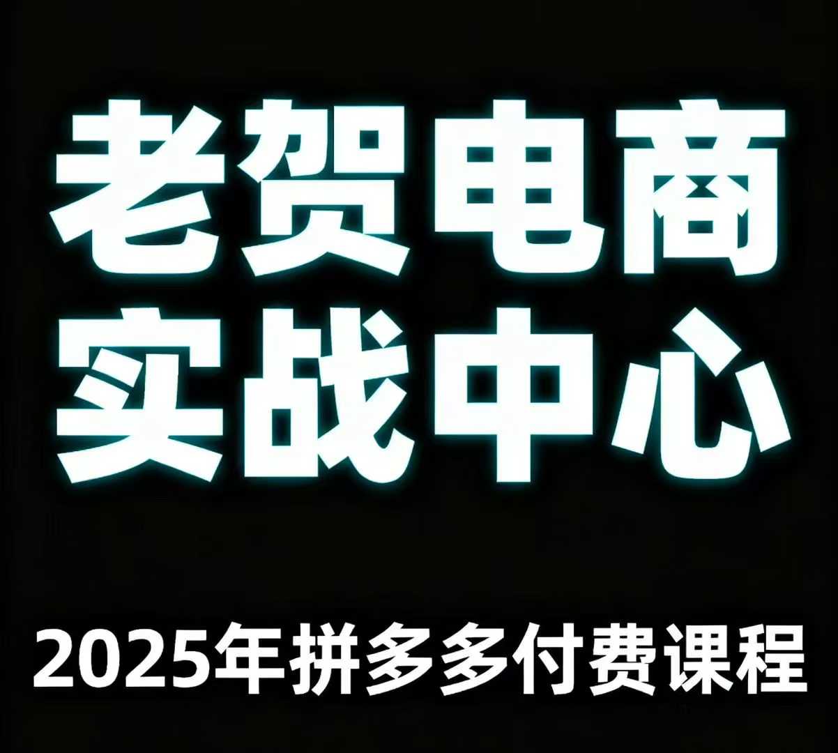 老贺电商2025年拼多多付费课程，用通俗易懂的方法告诉你多多怎么玩-云享网创