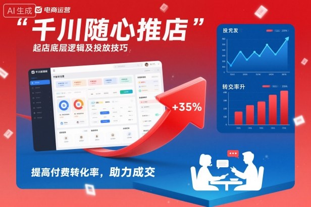 千川随心推起店底层逻辑及投放技巧,提高付费转化率,助力成交-云享网创