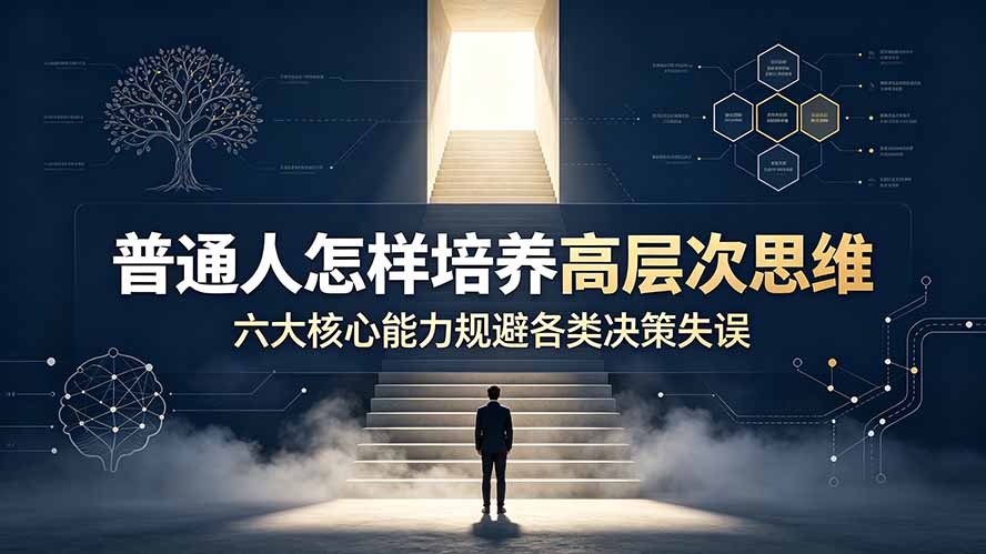 付费文章：普通人怎样培养高层次思维，六大核心能力规避各类决策失误-云享网创