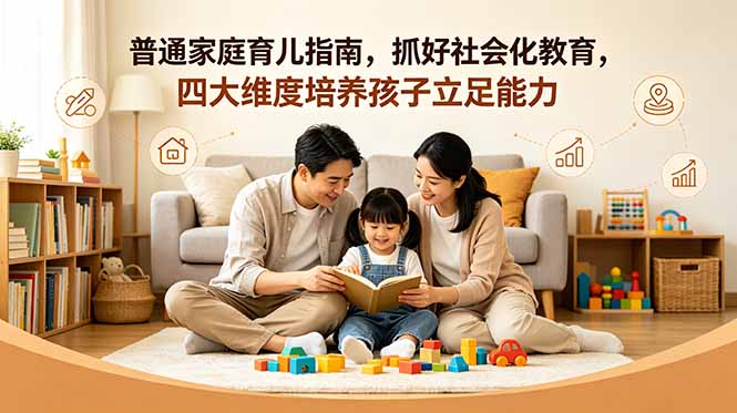 付费文章：普通家庭育儿指南，抓好社会化教育，四大维度培养孩子立足能力-云享网创