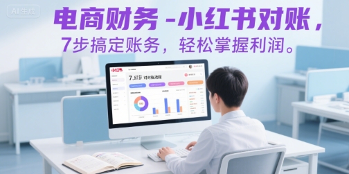 电商财务-小红书对账，7步搞定账务，轻松掌握利润-云享网创
