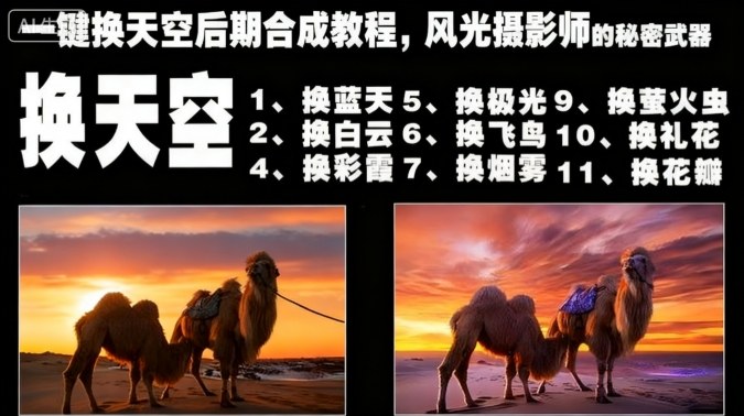 一键换天空后期合成教程,风光摄影师的秘密武器-云享网创