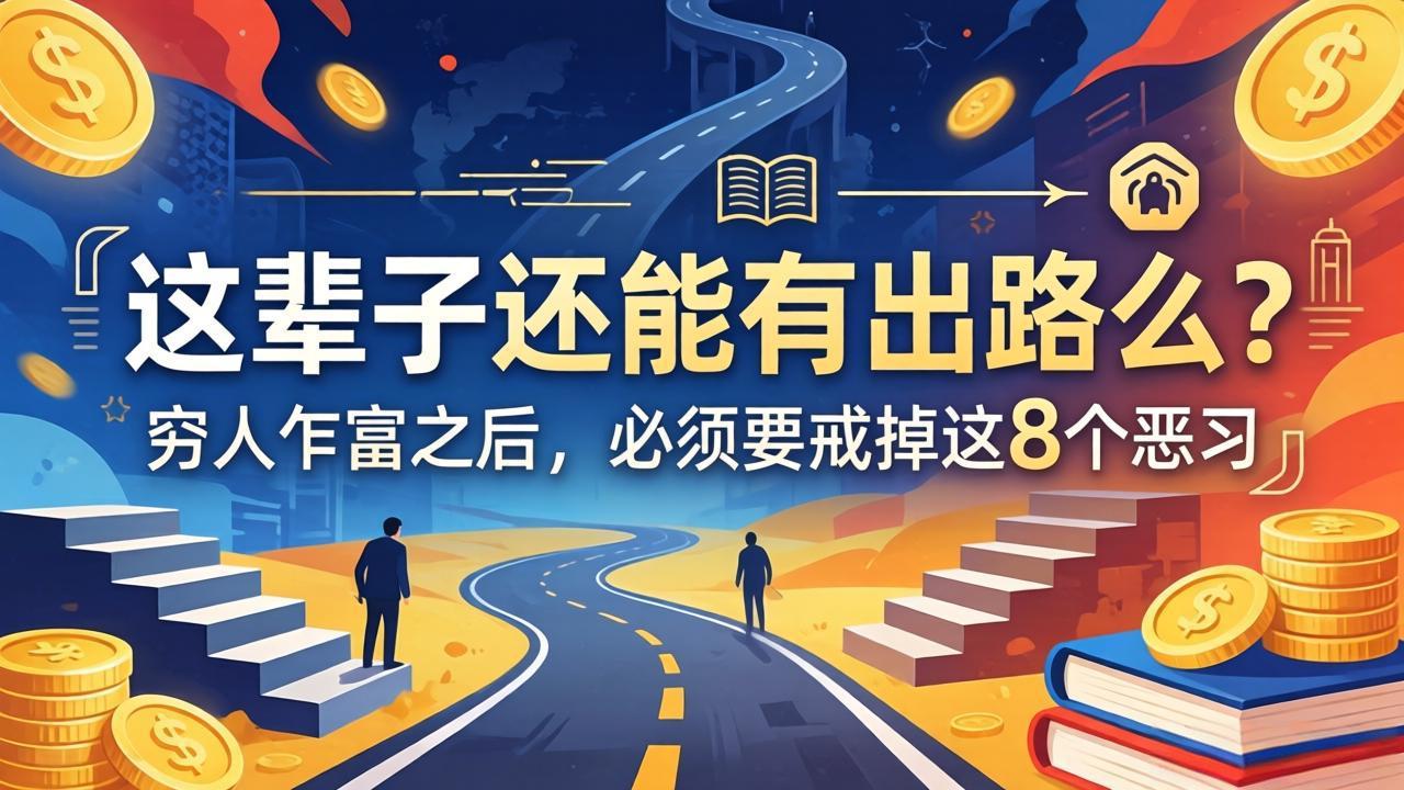 关于人生两篇付费文章【这辈子还能有出路么？】【穷人乍富之后，必须要戒掉这8个恶习】-云享网创