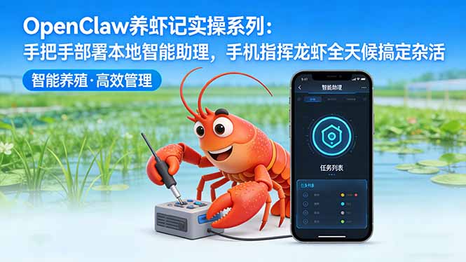 OpenClaw养虾记实操系列：手把手部署本地智能助理，手机指挥龙虾全天候搞定杂活-云享网创