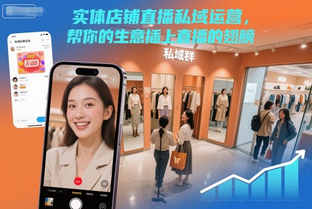 实体店铺直播私域运营,帮你的生意插上直播的翅膀-云享网创