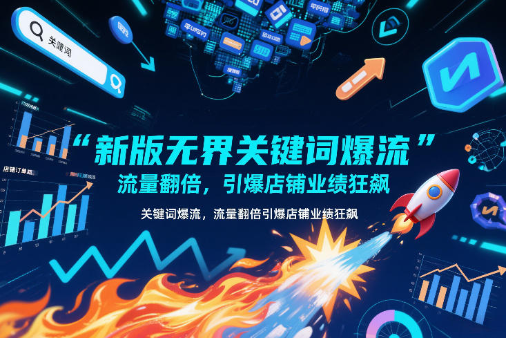 新版无界关键词爆流，流量翻倍，引爆店铺业绩狂飙-云享网创