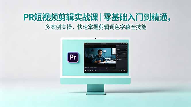 PR短视频剪辑实战课｜零基础入门到精通，多案例实操，快速掌握剪辑调色字幕全技能-云享网创